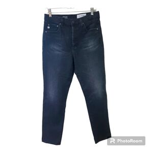 AG Alexxis High Rise Vintage Slim. Black. Straight Leg. Womens size 30R